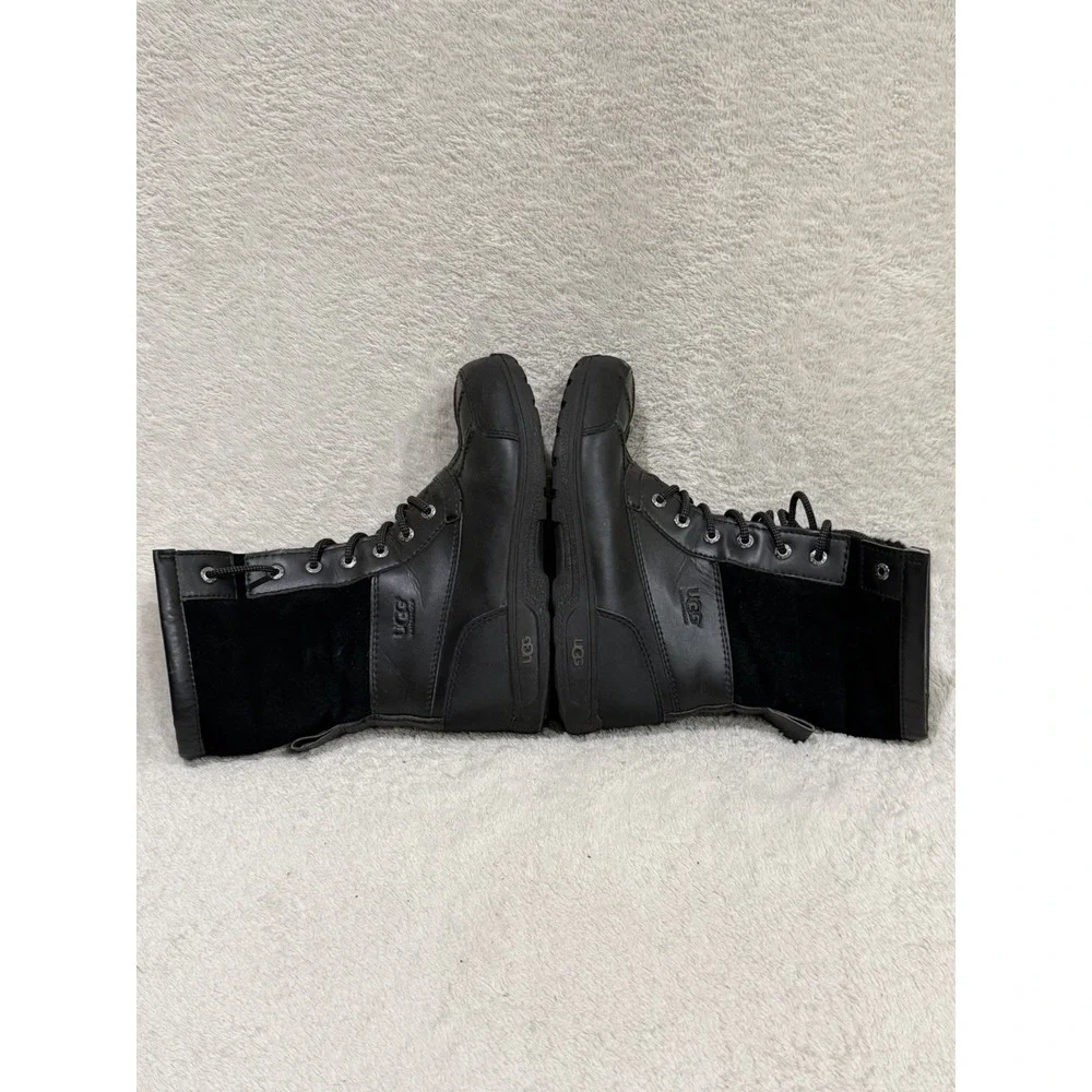 UGG Butte II CWR Black Kids Size 5 Lace-Up Waterproof Snow Boots 1098890K